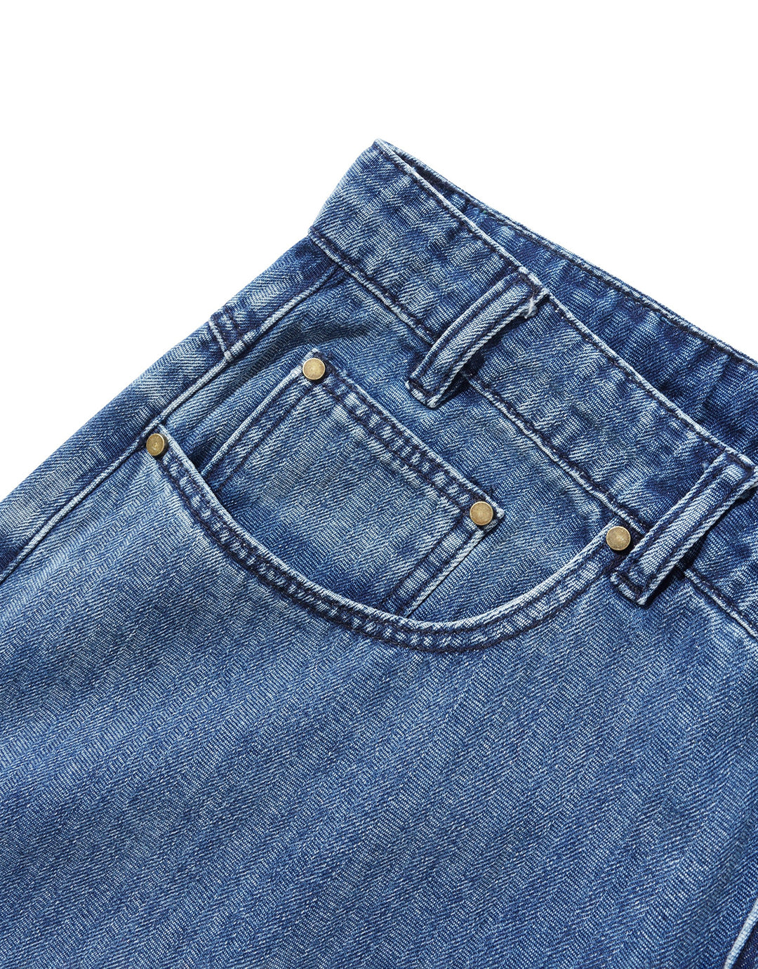 Wide Cut Denim Jeans - Vertical Stripe by Butter Goods - view 9