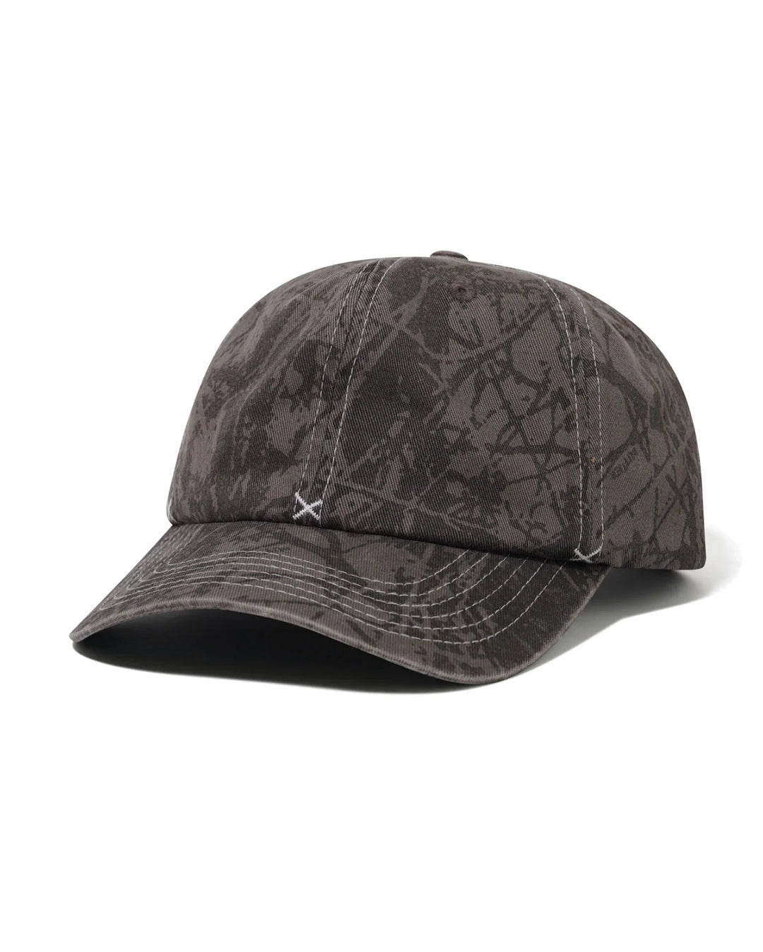 Woods Camo 6 Panel Cap - Black