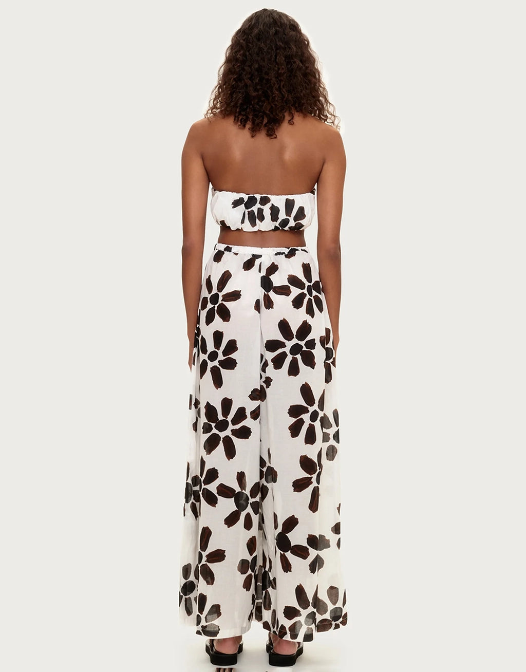 Cotton Pant - Chocolate Flower