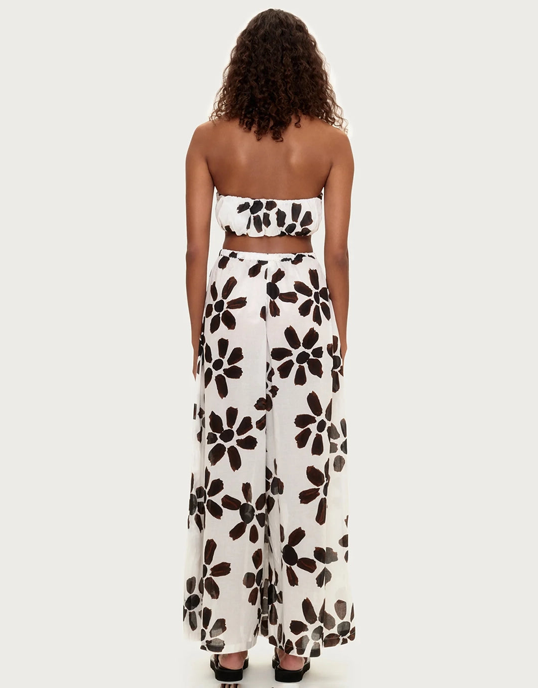 Cotton Pant - Chocolate Flower