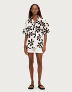 Cotton Shirt - Chocolate Flower by Zulu and Zephyr - view 2