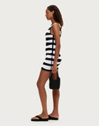 Textured Knit Mini Dress - Black Stripe by Zulu and Zephyr - view 4