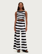 Textured Knit Tank - Black Stripe by Zulu and Zephyr - view 2
