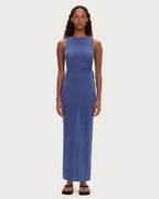 Cut Out Knit Dress - Blue Solid by Zulu and Zephyr