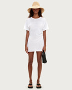 T-Shirt Knit Dress - White by Zulu and Zephyr - view 4
