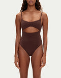 Towelling One Piece - Chocolate by Zulu and Zephyr