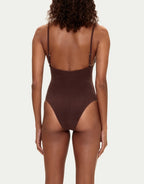 Towelling One Piece - Chocolate by Zulu and Zephyr - view 4