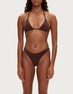 Towelling Curve Brief - Chocolate by Zulu and Zephyr