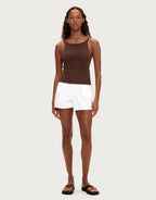 Recycled Denim Short - White by Zulu and Zephyr