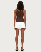 Textured Knit Tank - Chocolate by Zulu and Zephyr - view 3