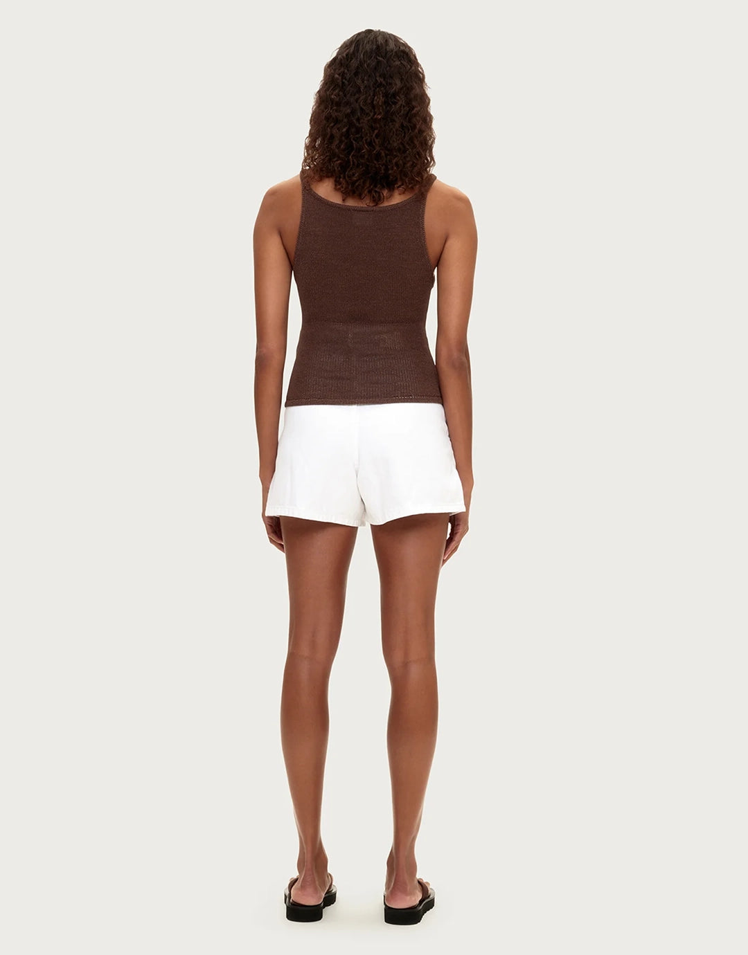 Recycled Denim Short - White