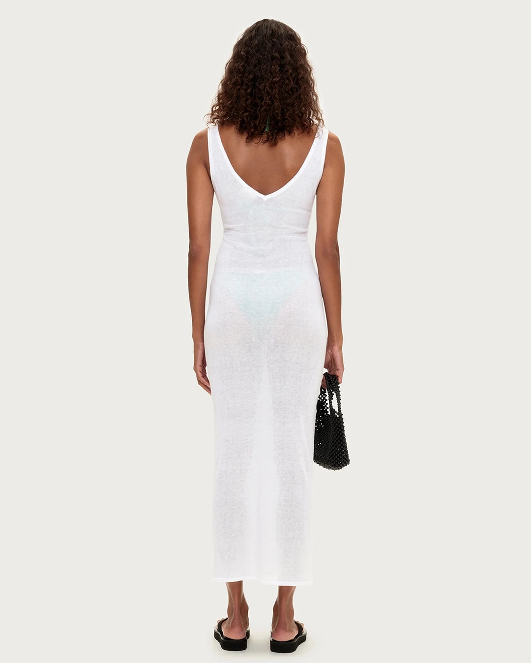 Panelled Knit Dress - White by Zulu and Zephyr - view 4