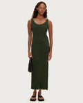 Crinkle Knit Dress - Tallow Green by Zulu and Zephyr