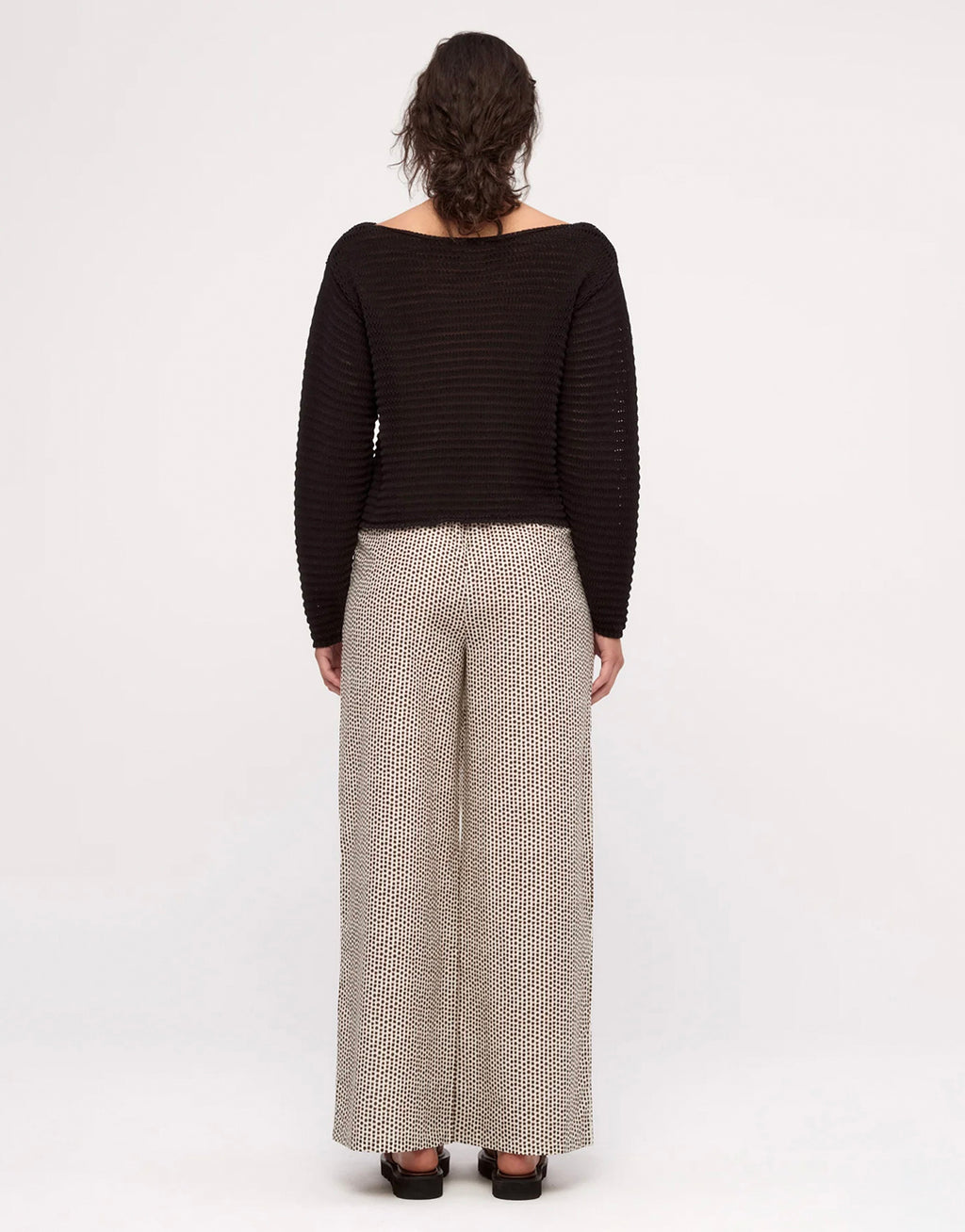 Cotton Lattice Knit Top - Black by Zulu and Zephyr - view 4