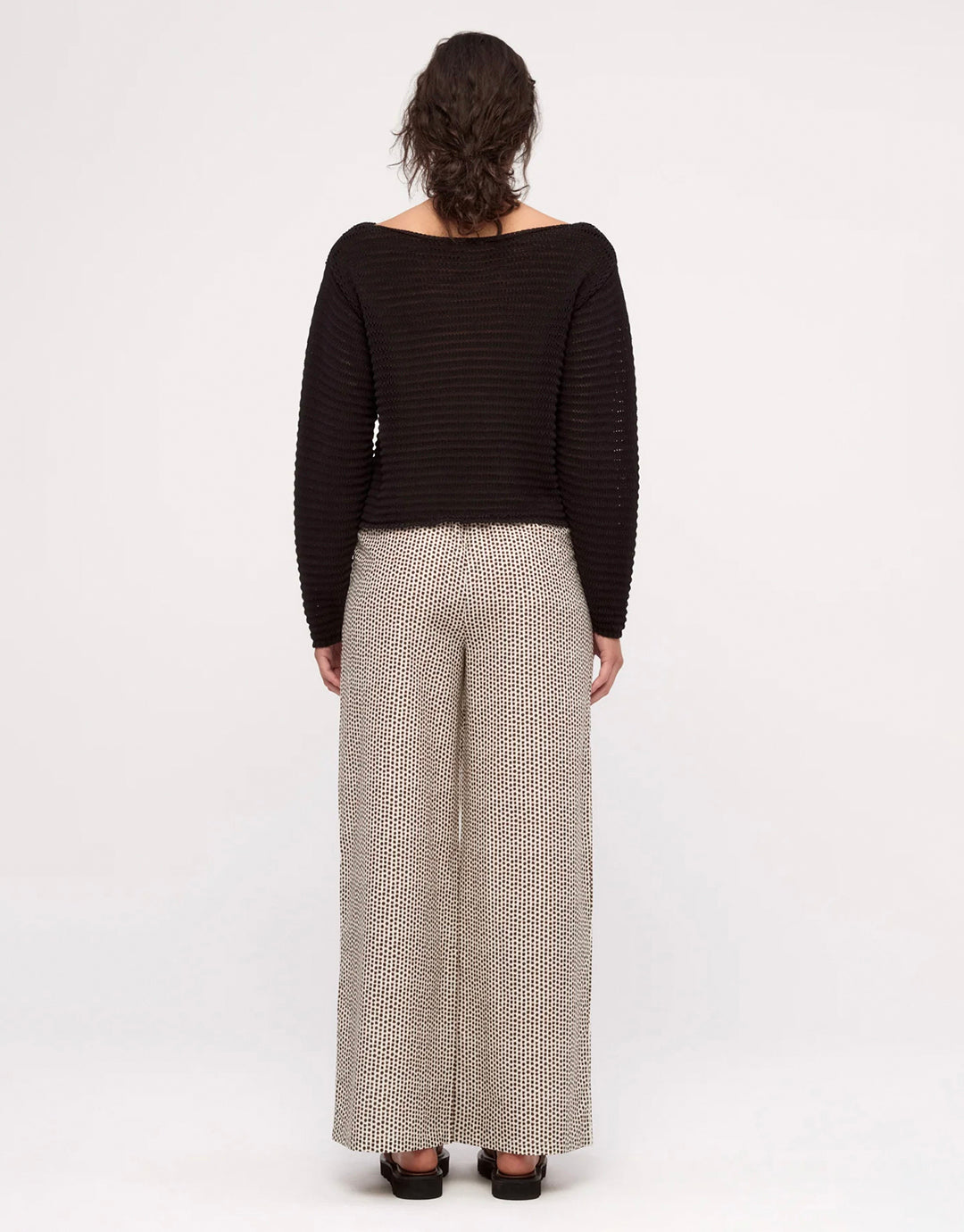 Cotton Lattice Knit Top - Black by Zulu and Zephyr - view 4