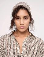 Cotton Silk Scarf - Natural Spot by Zulu and Zephyr - view 4