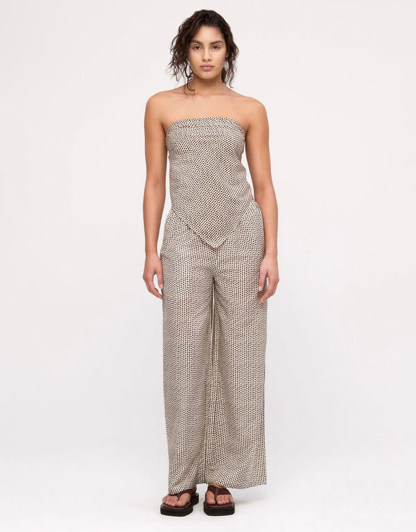 Cotton Silk Pants - Natural Spot by Zulu and Zephyr