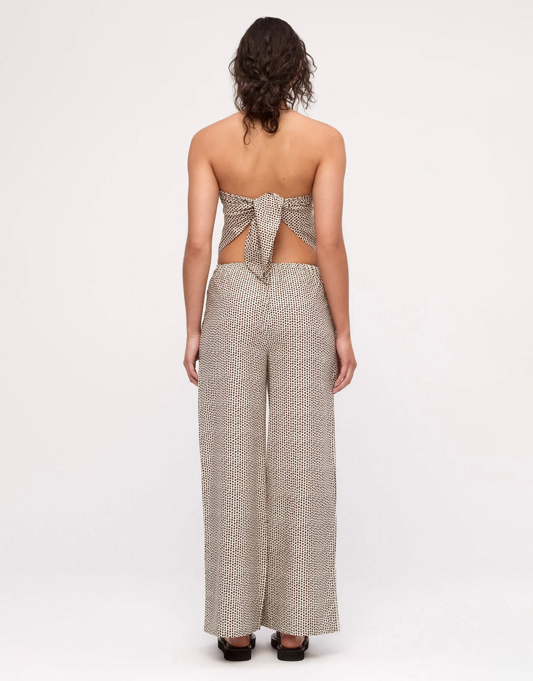 Cotton Silk Pants - Natural Spot by Zulu and Zephyr - view 2