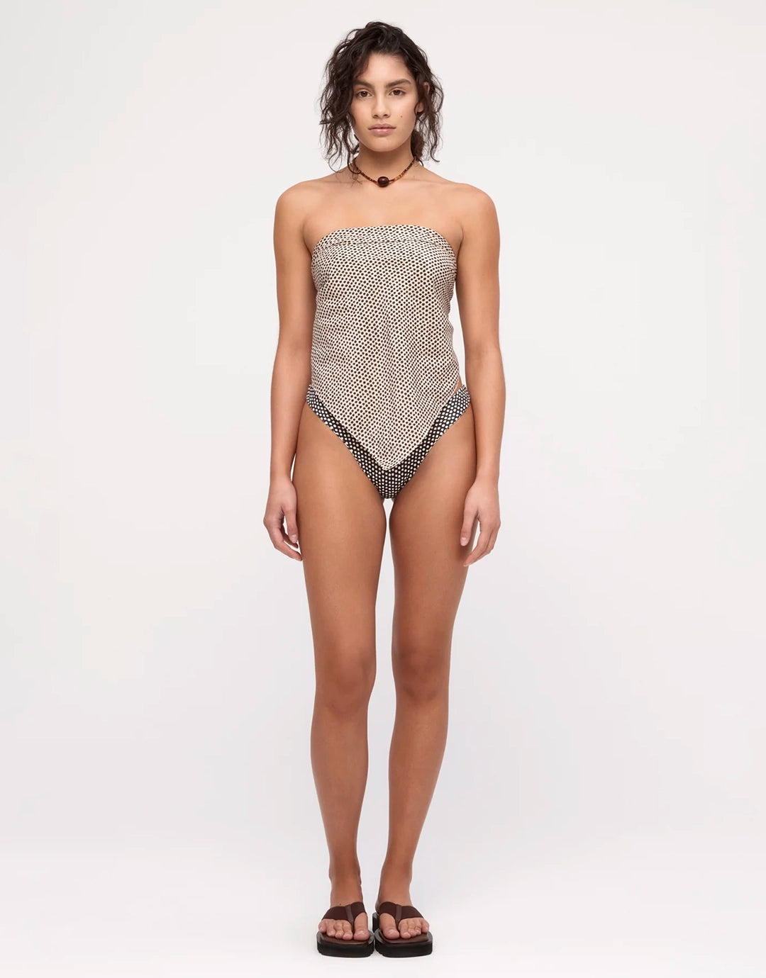 Cotton Silk Scarf - Natural Spot by Zulu and Zephyr - view 5