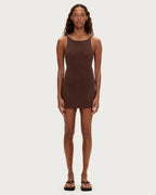 Textured Knit Dress - Chocolate by Zulu and Zephyr - view 3