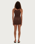 Textured Knit Dress - Chocolate by Zulu and Zephyr - view 5