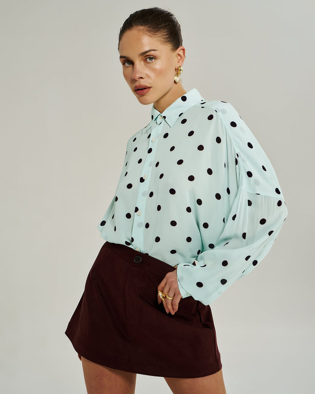 A Line Skirt - Syrah - Summi Summi
