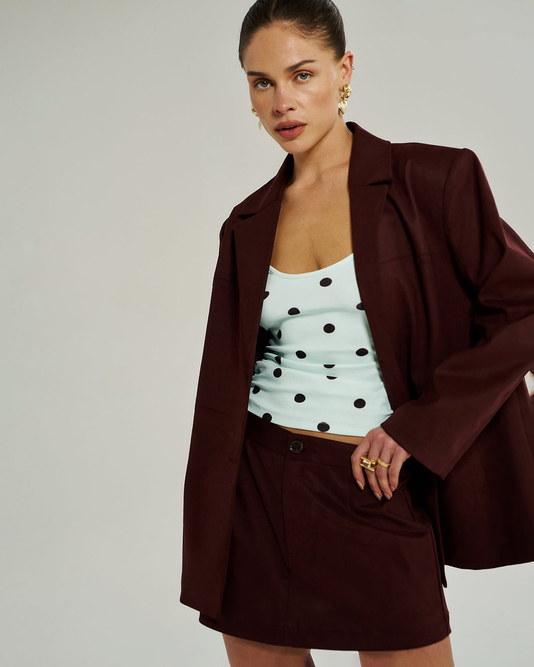 A Line Skirt - Syrah - Summi Summi