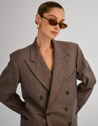 The Olive Sunglasses - Chocolate Crystal by Luv Lou - view 5