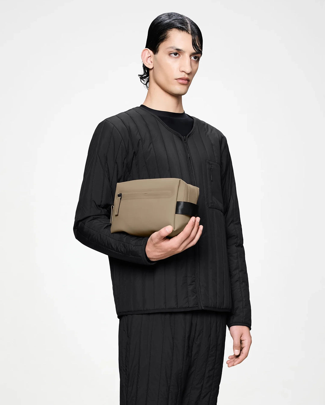 Wash Bag Zip W3 - Beige by Rains - view 2