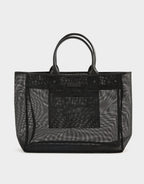 Onda Mesh Tote Bag - Black by Nude Lucy - view 2