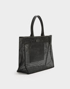 Onda Mesh Tote Bag - Black by Nude Lucy