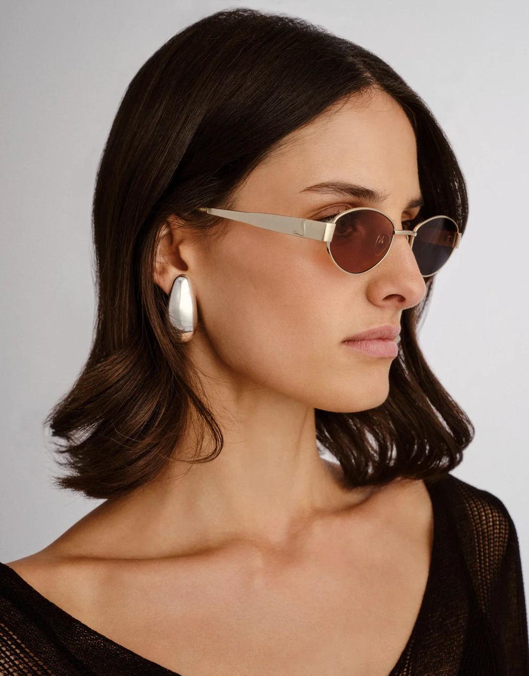 The Boston Sunglasses - Brushed Gold