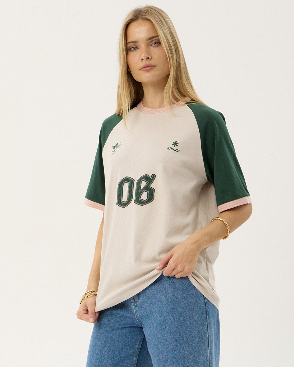 Give Em Hell - Recycled Oversized Tee - Moonbeam 3