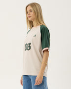 Give Em Hell - Recycled Oversized Tee - Moonbeam 4