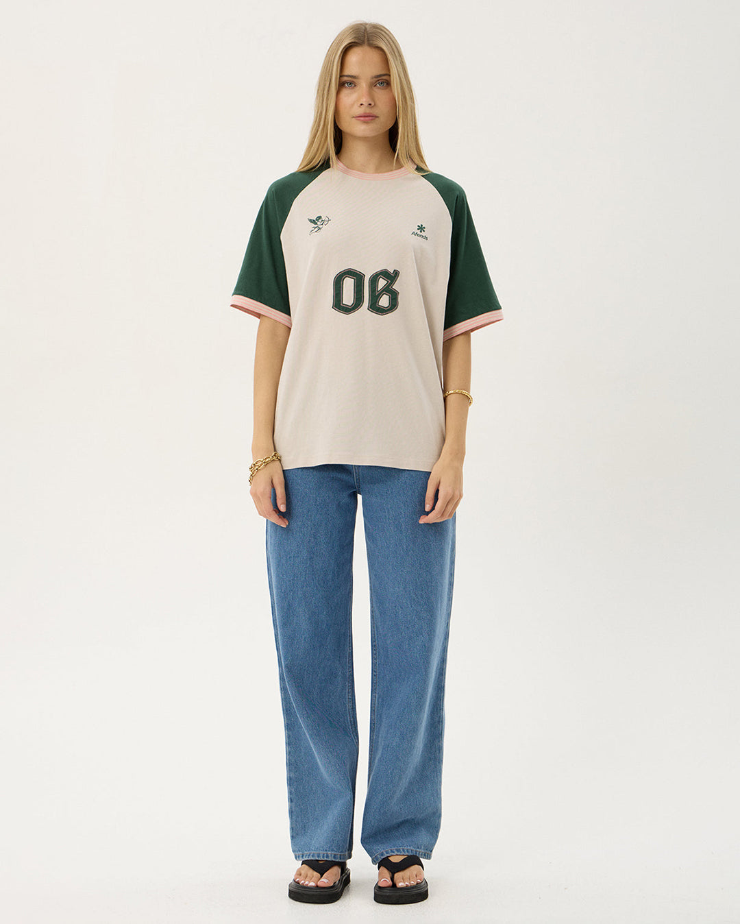 Give Em Hell - Recycled Oversized Tee - Moonbeam 9
