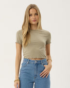 Indah - Slinky Tee - Grey 2