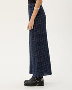 Lita Thea - Hemp Seersucker Maxi Skirt - Midnight Check 5