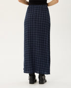 Lita Thea - Hemp Seersucker Maxi Skirt - Midnight Check 6