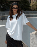 Slay - Hemp Oversized Tee - White 1