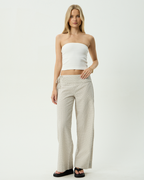 Sofia Reverb - Organic Wide Leg Pant - Moonbeam Check 1