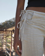 Sofia Reverb - Organic Wide Leg Pant - Moonbeam Check 8