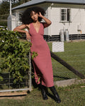 Tully Indy - Hemp Maxi Dress - Rose Check 1