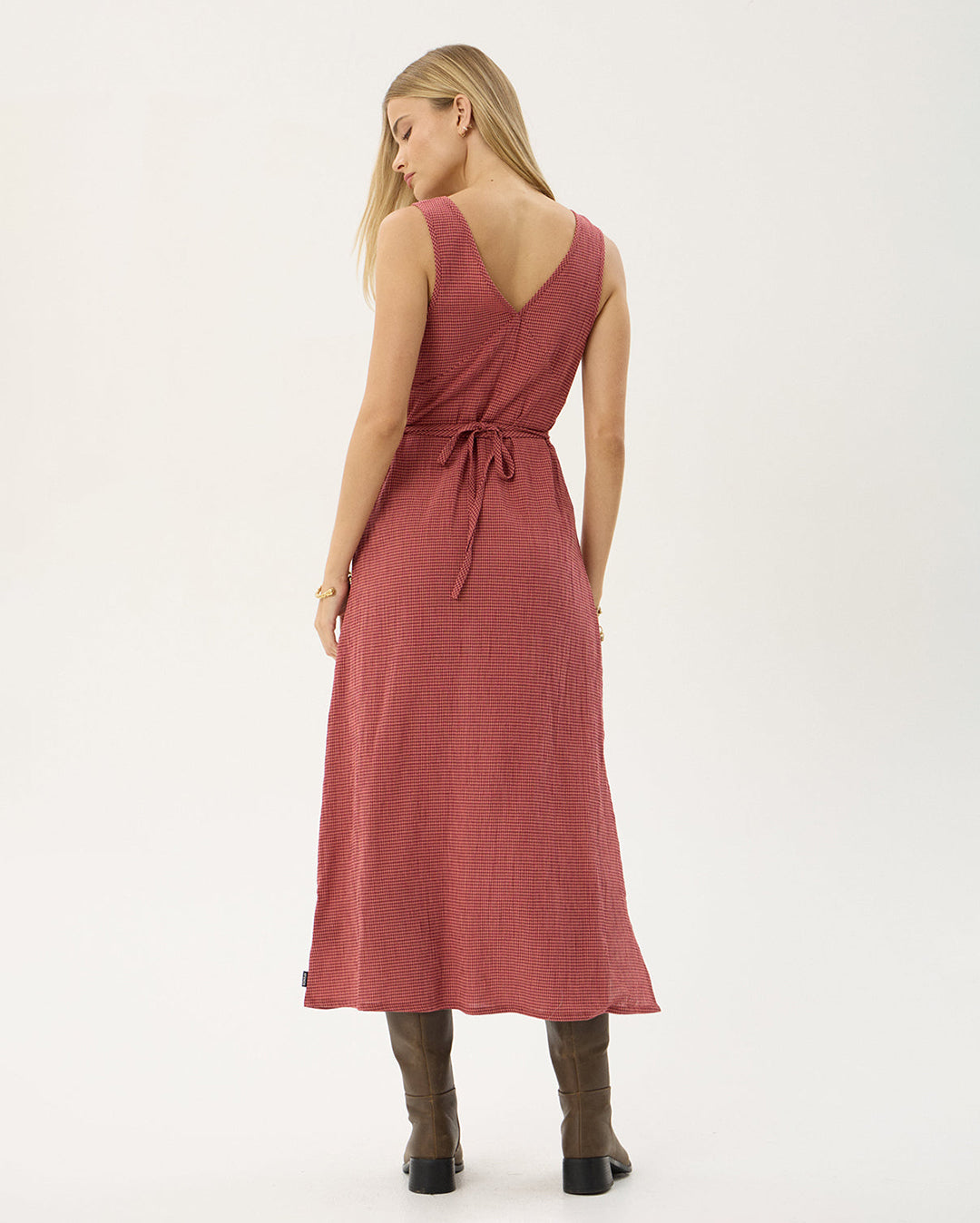 Tully Indy - Hemp Maxi Dress - Rose Check 6