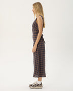 Tully Shev - Hemp Seersucker Maxi Dress - Indigo Check 4