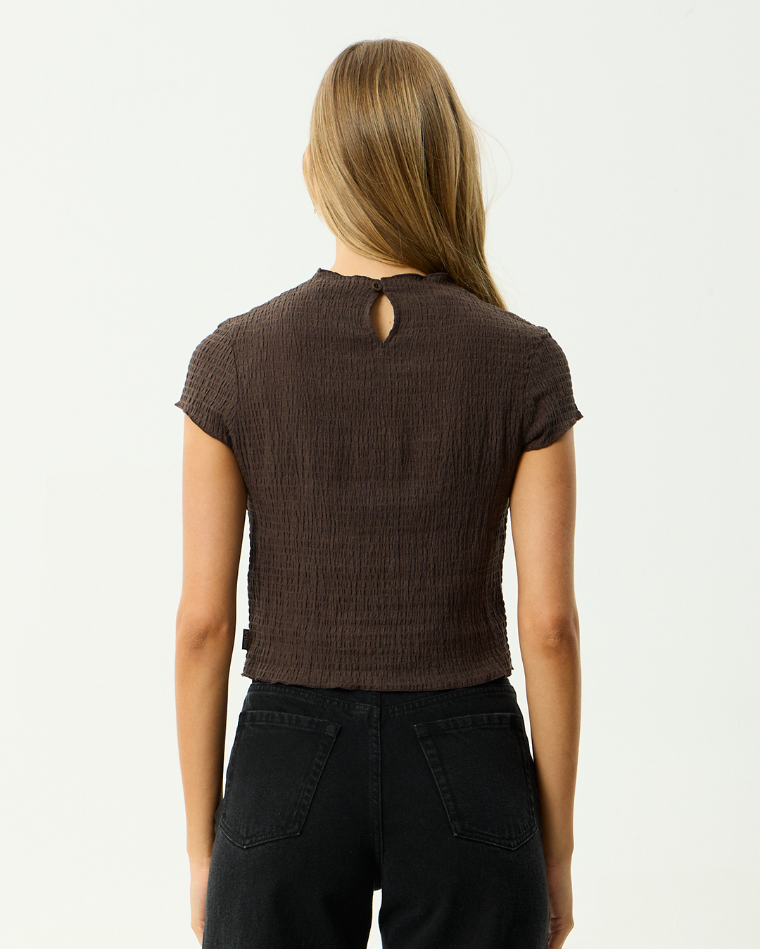 Wren - Seersucker Top - Coffee - Afends