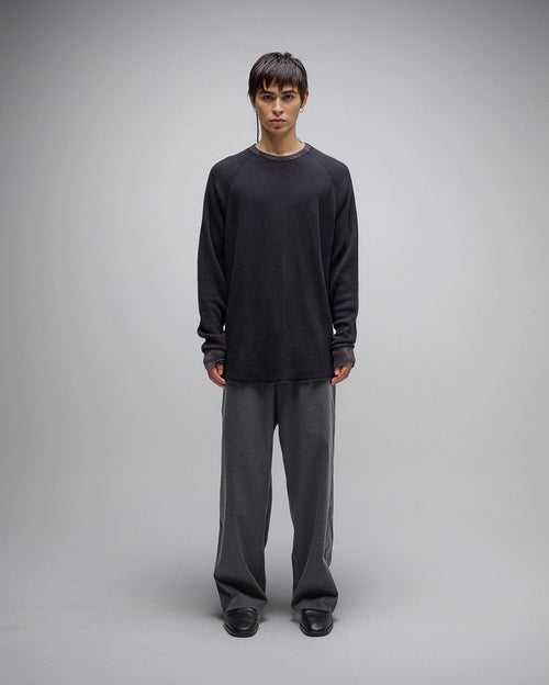Ag Acid Long Sleeve Waffle - Acid Black - Former