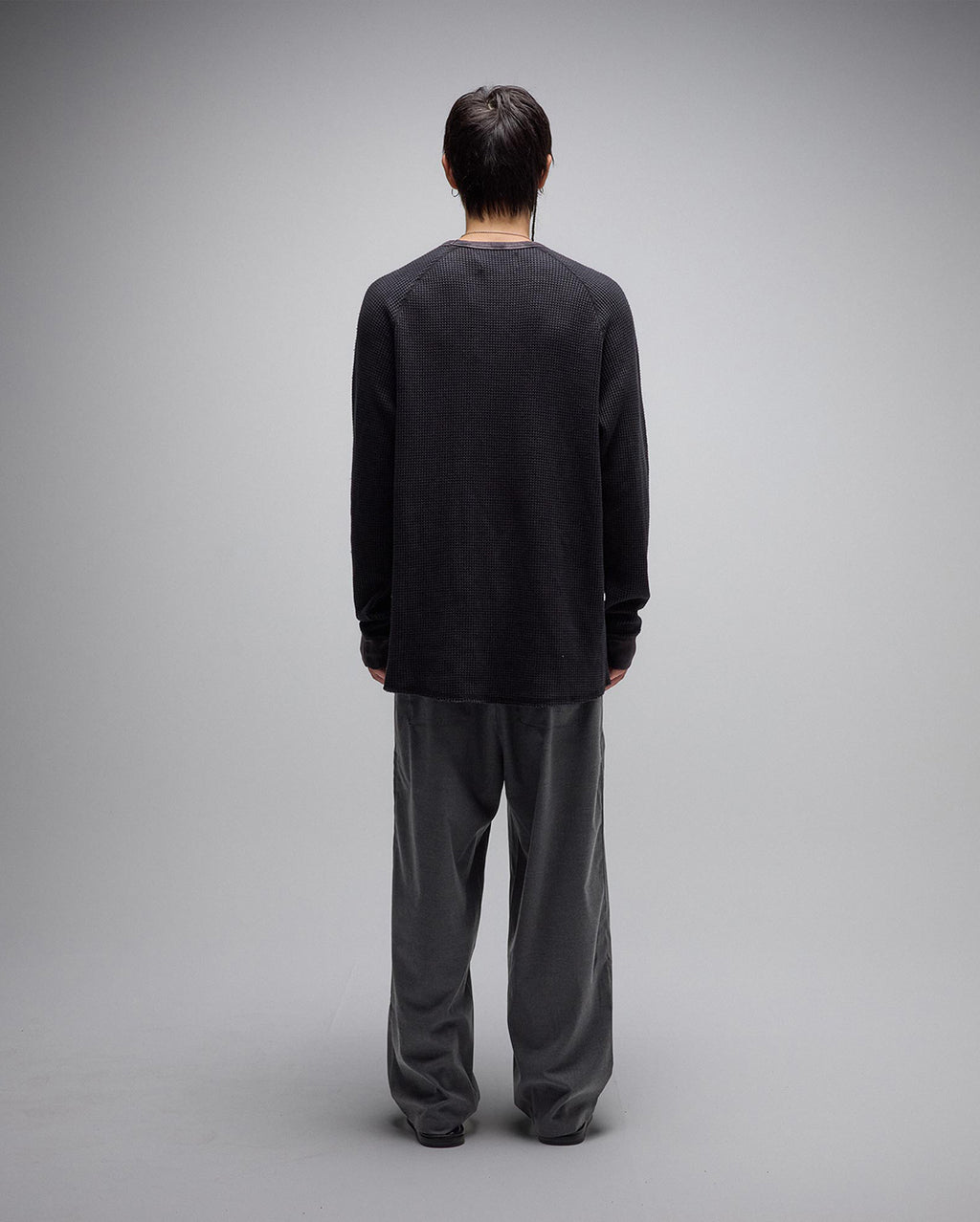 Ag Acid Long Sleeve Waffle - Acid Black - Former