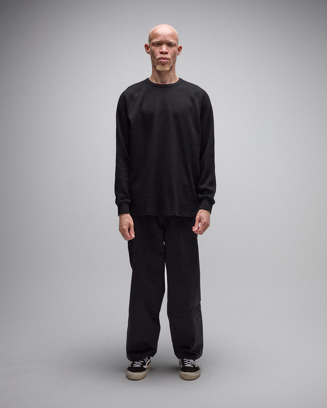 Ag Raglan Waffle - Black - Former