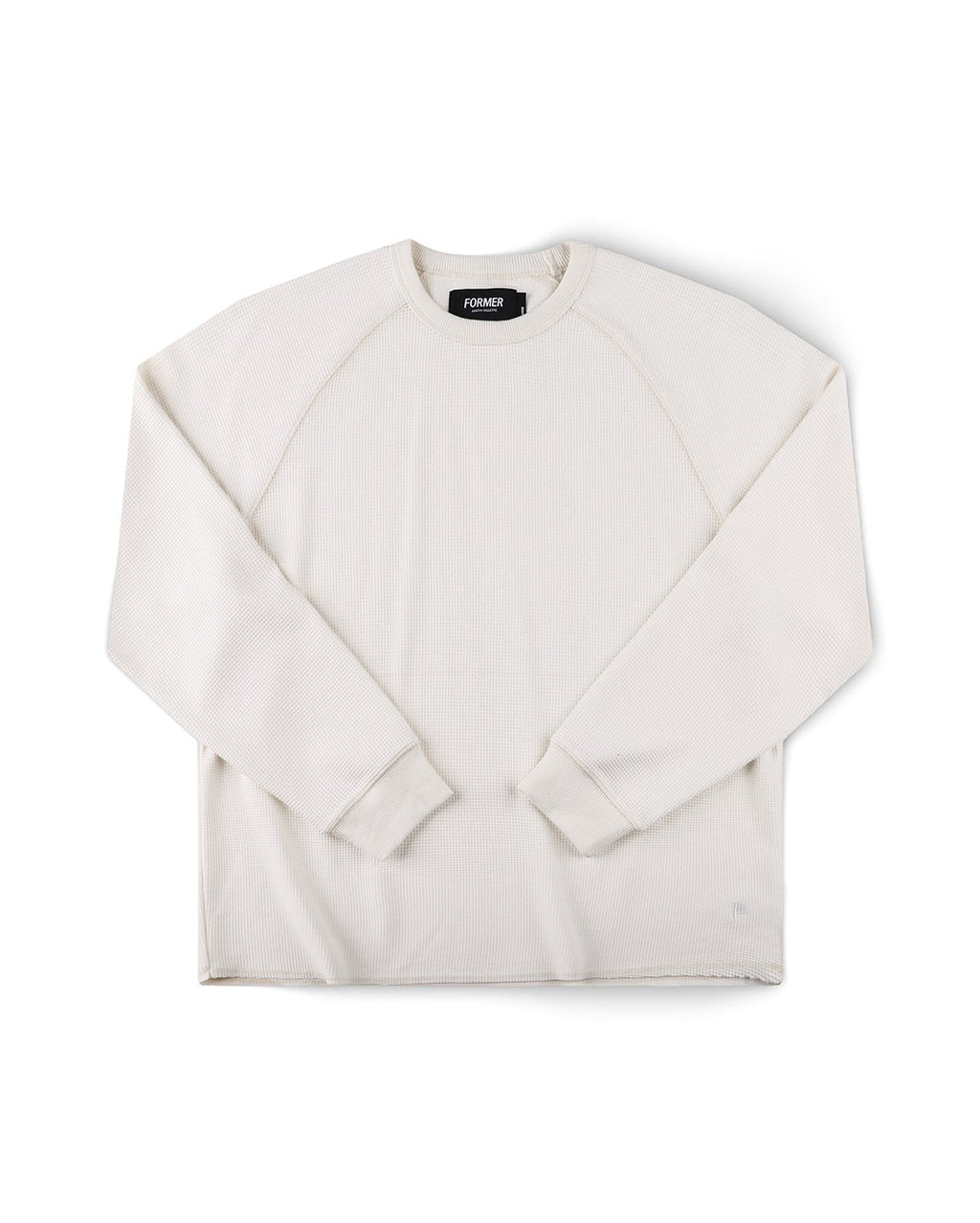 Ag Raglan Waffle - Bone - Former