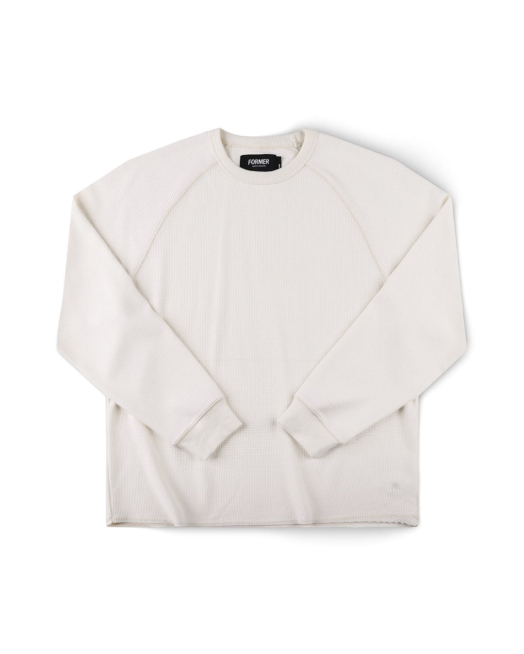 Ag Raglan Waffle - Bone - Former